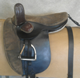 Suede seat childs saddle.